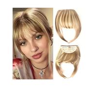 Frange Cheveux Extensions de cheveux synthétiques à Clip, frange frangée, faux cheveux naturels, frange émoussée for femmes, accessoires capillaires à usage quotidien Extensions de cheveux(18H613)