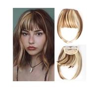 Frange Cheveux Extensions de cheveux synthétiques à Clip, frange frangée, faux cheveux naturels, frange émoussée for femmes, accessoires capillaires à usage quotidien Extensions de cheveux(108)