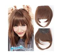 Frange Cheveux Extensions de cheveux synthétiques à Clip, frange frangée, faux cheveux naturels, frange émoussée for femmes, accessoires capillaires à usage quotidien Extensions de cheveux(2-30)