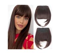 Frange Cheveux Extensions de cheveux synthétiques à Clip, frange frangée, faux cheveux naturels, frange émoussée for femmes, accessoires capillaires à usage quotidien Extensions de cheveux(2-33)