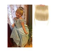Frange Cheveux Faux cheveux synthétiques émoussés, Extension capillaire à 2 Clips, fausse frange avant soignée, faux postiche for femmes Extensions de cheveux(J)
