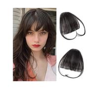 Frange Cheveux Frange à Air synthétique, outils de coiffure, Extension capillaire à Clip, fausse frange Invisible, frange naturelle noire et brune, accessoires for cheveux Extensions de cheveux(K18-2M