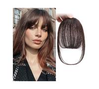 Frange Cheveux Frange à Air synthétique, outils de coiffure, Extension capillaire à Clip, fausse frange Invisible, frange naturelle noire et brune, accessoires for cheveux Extensions de cheveux(K18-2M
