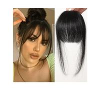 Frange Cheveux Frange à Clip cheveux humains Remy, frange vaporeuse, extension avec branches, postiche Blonde Glond for femmes, Clip sur Air Bang 4,5 pouces Extensions de cheveux(HLH1004-1)