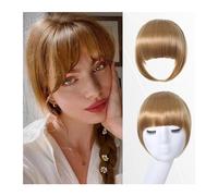 Frange Cheveux Frange à Clip marron cendré, frange épaisse avec branches, postiches for femmes, Extensions de cheveux for usage quotidien Extensions de cheveux(NLH1007-8)