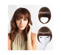 Frange Cheveux Frange à Clip marron cendré, frange épaisse avec branches, postiches for femmes, Extensions de cheveux for usage quotidien Extensions de cheveux(NLH1007-3)