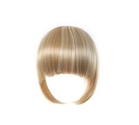 Frange Cheveux Frange synthétique à Clip for femmes, faux cheveux bruns émoussés, Extension capillaire, postiche résistante à la chaleur Extensions de cheveux(NLH1007-7)