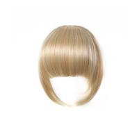 Frange Cheveux Frange synthétique à Clip for femmes, faux cheveux bruns émoussés, Extension capillaire, postiche résistante à la chaleur Extensions de cheveux(NLH1007-6)