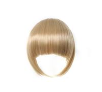 Frange Cheveux Frange synthétique à Clip for femmes, faux cheveux bruns émoussés, Extension capillaire, postiche résistante à la chaleur Extensions de cheveux(NLH1007-9)