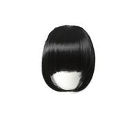 Frange Cheveux Frange synthétique à Clip for femmes, faux cheveux bruns émoussés, Extension capillaire, postiche résistante à la chaleur Extensions de cheveux(NLH1007-1)