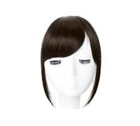 Frange Cheveux Noir brun cheveux frange pince en balayage côté frange faux faux Bang Extensions naturel synthétique postiche cheveux pièce Extensions de cheveux(3)