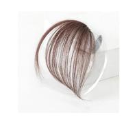 Frange Cheveux Perruque à frange oblique, front naturel, frange à Air partielle, fausse frange Invisible sans couture for femme Extensions de cheveux(4/30HL)