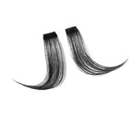 Frange Cheveux Perruque avec frange au milieu, Extensions de cheveux à Clip sur le front, frange Oblique française naturelle sans couture, frange à huit caractères Extensions de cheveux(Natural Color)