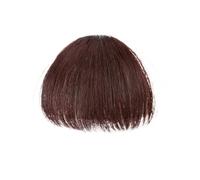 Frange Cheveux Perruque synthétique Air Bangs naturel court brun blond noir faux cheveux frange Extension pince en morceaux de cheveux Extensions de cheveux(Dark Brown)
