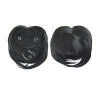 Frange Cheveux Perruques synthétiques avec frange à clipser en Fiber chimique for femmes, postiches naturelles avec décoration de cheveux, Extension capillaire sans colle nécessaire Extensions de chev