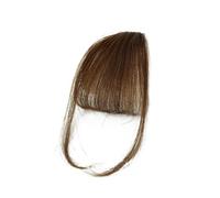 Frange Cheveux Vrais cheveux humains frange frange naturelle pince à cheveux en frange frange avec branches postiche for femmes pince sur Air Bang 4,5 pouces Extensions de cheveux(Bruin)