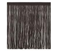 Frange de chaîne de 20 cm de long (style # CF08) noir pur # K9 (noir de jais) lot économique de 4,5 m (4,5 m)