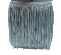Frange de Garniture, Garniture de Couture à Frange Ruban de garniture en dentelle à franges polyester 1 yard 20 cm long for robe latine, vêtement scène, rideau, accessoires(Light blue)