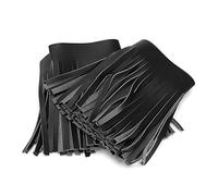 Frange de sacoche de moto, 2 pièces en cuir artificiel universel moto rétro pédale de pied sacoche de selle(Noir)
