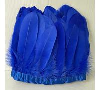 Frange en plumes d'oie naturelles pour travaux d'aiguille, couture, vêtements, prune, bricolage, décoration de mariage 15-20 cm