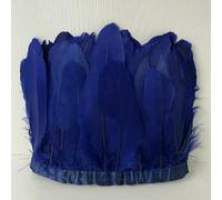 Frange en plumes d'oie naturelles pour travaux d'aiguille, couture, vêtements, prune, bricolage, décoration de mariage 15-20 cm