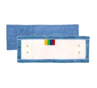 Frange microfibre bleue 40 cm microfibres bleue ,poches + languettes - TAMPEL - Le lavage