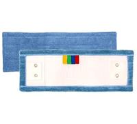 Frange microfibre classique languettes et poches épaisse bleue 40 cm