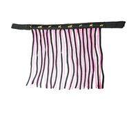 Frange Mouche pour Cheval - Masque Anti-Mouches avec Franges et Fermeture - pour Shetty, Pony, COB, Demi-Sang (Poney, Noir)