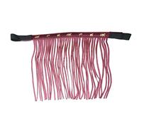 Frange Mouche pour Chevaux - Masque Anti-Mouches avec Franges et Fermeture - pour Shetty, Pony, COB, Sang Chaud, KB (Sang Chaud (Full), Bordeaux)