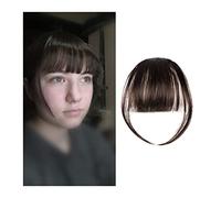 Frange Pince à Cheveux Fausse Frange Synthétique Invisible Franges Avant Une Pièce Droite Clip en Morceaux de Cheveux Extensions de Cheveux 3D-neat Flat Air Bangs Faux Accessoires de Cheveux Postich