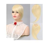 Frange Pince À Cheveux Synthétique Frange Latérale Extensions De Cheveux Clip en Frange Latérale Fausse Frange Postiche Haute Température Noir Blond Faux Cheveux Clip en Frange(Color:SW233-05)