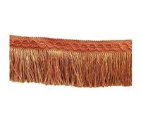 Franges à franges en dentelle 3m 6 m/Lot, for la couture, ruban de bricolage, glands soie, garniture dorée, robe, vêtement scène, accessoires for rideaux pour travaux manuels, couture(Orange,6m)