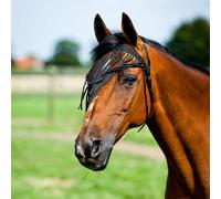 Franges anti-mouches pour cheval Horze simple Noir L