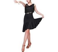Franges Asym¨¦triques Salsa Latine Jazz Gatsby Tango Competition Practice Dancewear