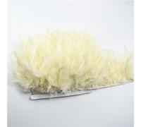Franges en Plumes, Ruban de Plumes Queue, Frange, moelleuses 3M, Garniture Ruban à Franges, Plume sur, Pompon, Couture, Passementerie, vêtements, décoration Robe(28.White)