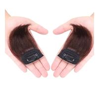 Franges Extension capillaire synthétique invisible, mini-coiffure, clip, 10 cm Coiffure(Dark Brown)