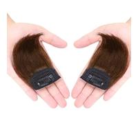Franges Extension capillaire synthétique invisible, mini-coiffure, clip, 10 cm Coiffure(Light Brown)