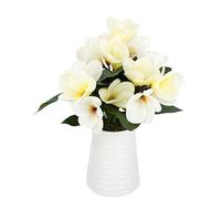 Frangipanier en Pot Plumeria - Buisson de Fleurs artificielles - Décoration de Table - Décoration de Mariage - Plante Artificielle - Plante Artificielle - Fleurs artificielles - Décoration Florale -