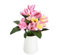 Frangipanier en Pot Plumeria - Buisson de Fleurs artificielles en Cire - Décoration de Table - Décoration de Mariage - Plante Artificielle - Plante Artificielle - Décoration Florale - Rose