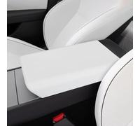frani Housse d'accoudoir de console centrale conçue pour Tesla Model 3 Highland 2024, housse antidérapante pour console centrale Tesla Blanc
