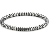 Frank 1967 7FB-0451 bracelet en pierre naturelle - stretch - blanc / argent