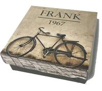 Frank 1967 bangle brossé et cuir marron ips