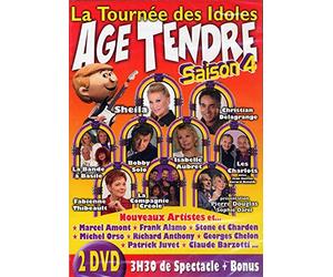 Frank Alamo, Michel Orso, Isabelle Aubret, Richard Anthony, Marcel Amont, Stone & Charden, Claude Barzotti, Sheila, La Bande À Basile, Fabienne Thibeault, Les Charlots, Christian Delagrange, Geroges Chelon, Patrick Juvet, Bobby Solo, La Compagnie Créole - Double DVD Âge Tendre 2009"