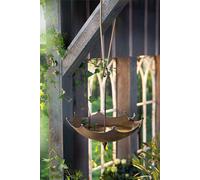 Frank Flechtwaren Parapluie pour Bain d'oiseaux en métal au Look Rouille Tendance