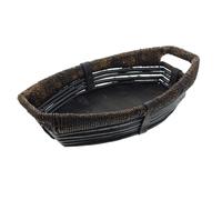 FRANK FLECHTWAREN Bol Bateau Panier, corbeille, forme exceptionnelle, ranger, ranger, remplir, décorer, offrir, nature