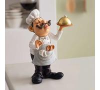 FRANK FLECHTWAREN Chef François, polyrésine, dimensions : hauteur 23 cm, inauguration de cuisine restaurant de haute qualité