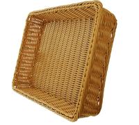 FRANK FLECHTWAREN Corbeille de présentation 'Poly', 60 x 40 x 10 cm tressage synthétique robuste dans un beau ton naturel