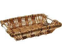 FRANK FLECHTWAREN Corbeille décorative, Corbeille décorative Panier en osier 39 x 28 x 9 cm