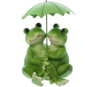 FRANK FLECHTWAREN Couple de grenouilles Parapluie, polyrésine Dimensions : hauteur 23 cm