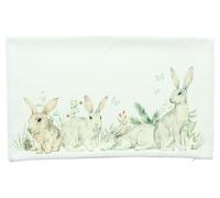 FRANK FLECHTWAREN Housse de coussin Horde de lapin, dos uni, fermeture éclair intégrée, 100 % polyester, dimensions : 50 x 30 cm, sans rembourrage, coussin intérieur assorti n° 69.200.2